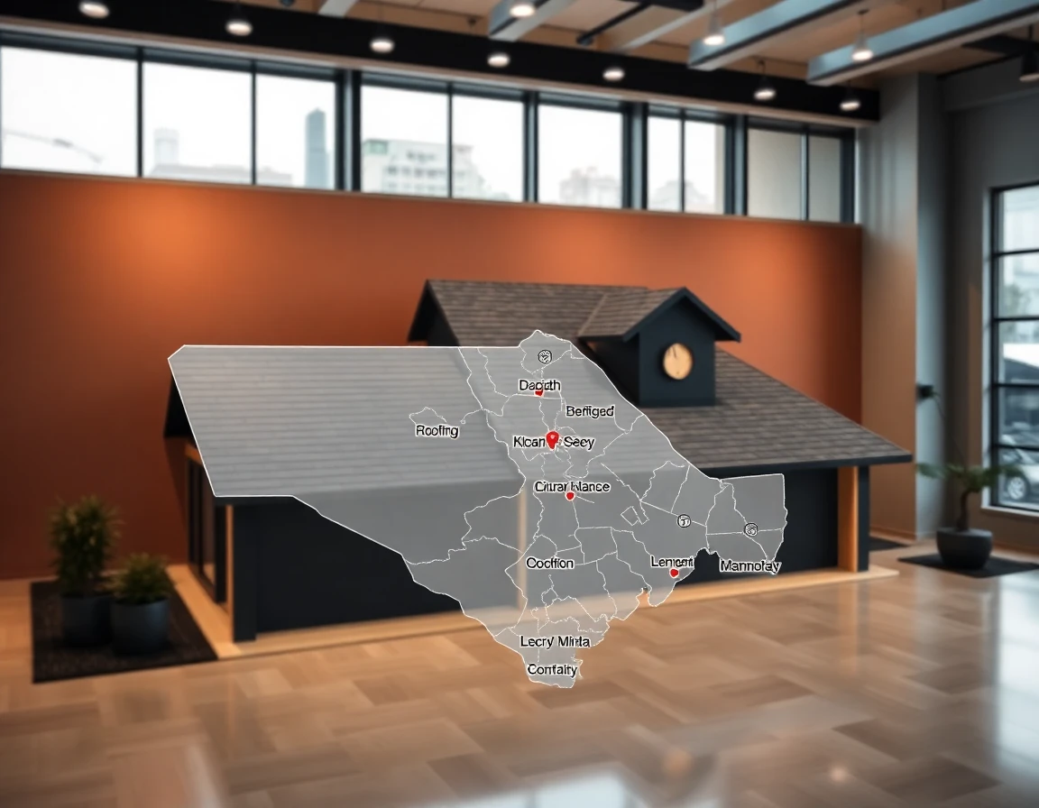 Roofing Service Areas Map